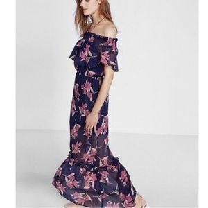 Express Cold Shoulder Maxi Dress